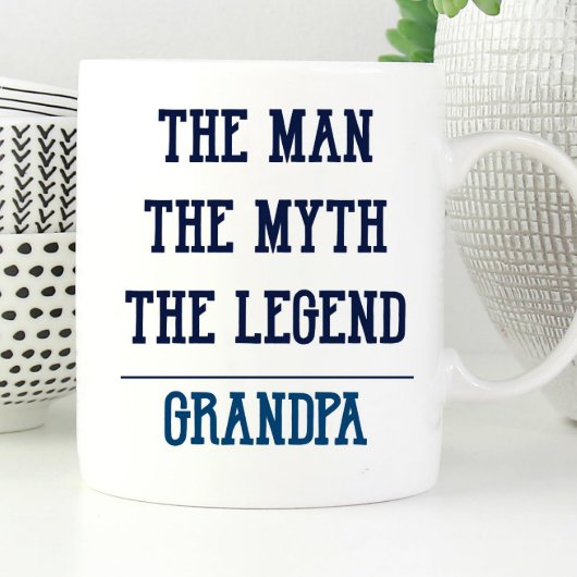 Personalized Man Myth Legend Coffee Mug (Front)
