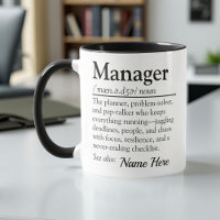 Personalized Manager Definition Funny Appreciation