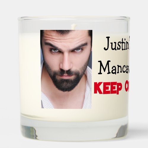 Personalized Mancave Humor  Keep Out Scented Candle
