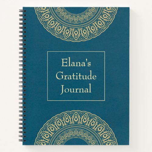 Personalized Mandala Gratitude Journal