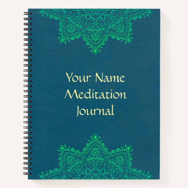 Personalized Mandala Meditation Journal (Front)