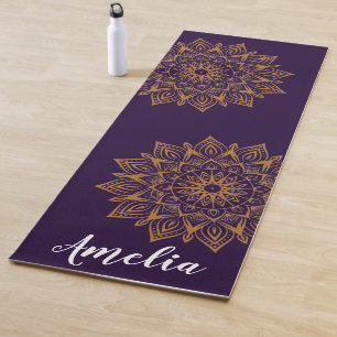 personalized mandala yoga mat