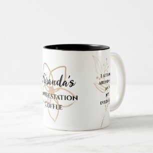 Personalized Manifestation Law of attraction Two-Tone Coffee Mug