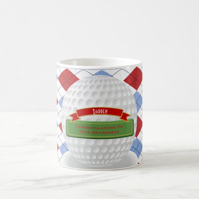 Personalized Mans GOLF, Golfer themed Par-TEE Coffee Mug (Center)