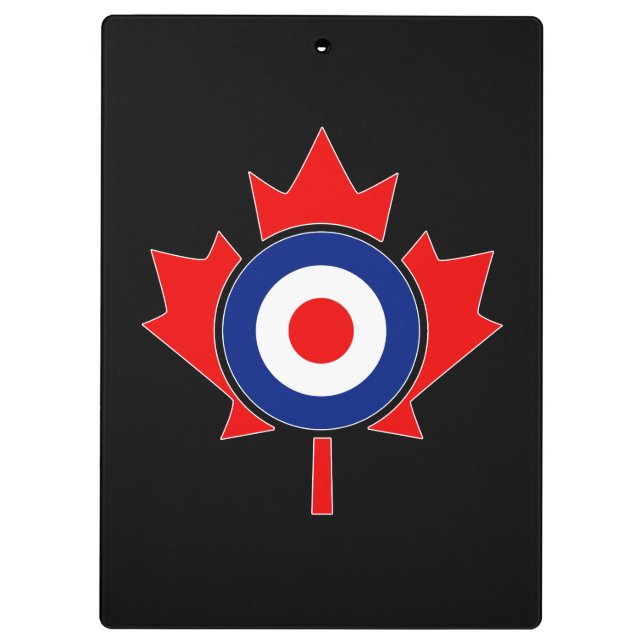 Personalized Maple Leaf Roundel Mod CANADA Clipboard (Back)