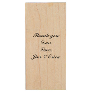 Personalized Maple USB Flash Drive