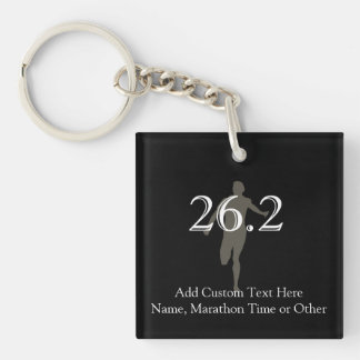 Personalized Marathon Runner 26.2 Keepsake Keychain
