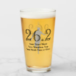 Personalized Marathon Runner 26.2 Keepsake Medal M Glass