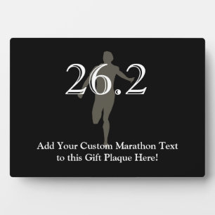 Personalized Marathon Runner 26.2 Keepsake Plaque
