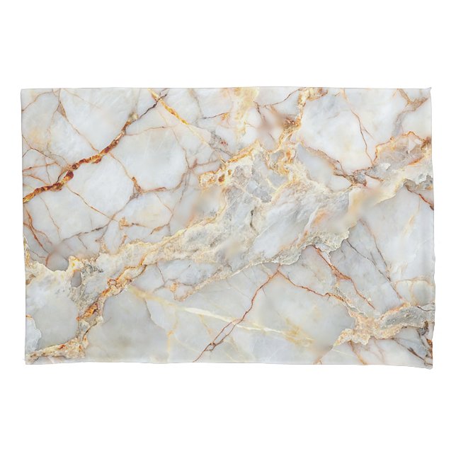 Personalized Marble Agate Elegant Custom Gift Pillow Case (Front)