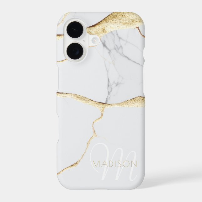 Personalized Marble Case-Mate iPhone Case (Back)