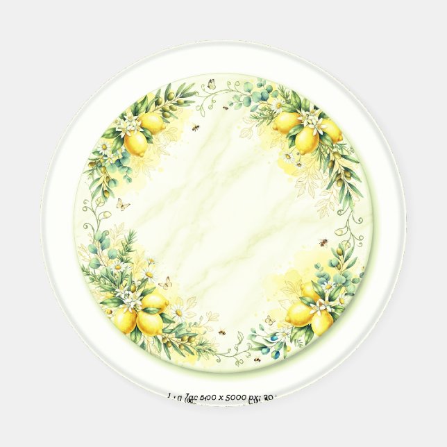 Personalized Marble Ceramic Coaster |  Set (Single)