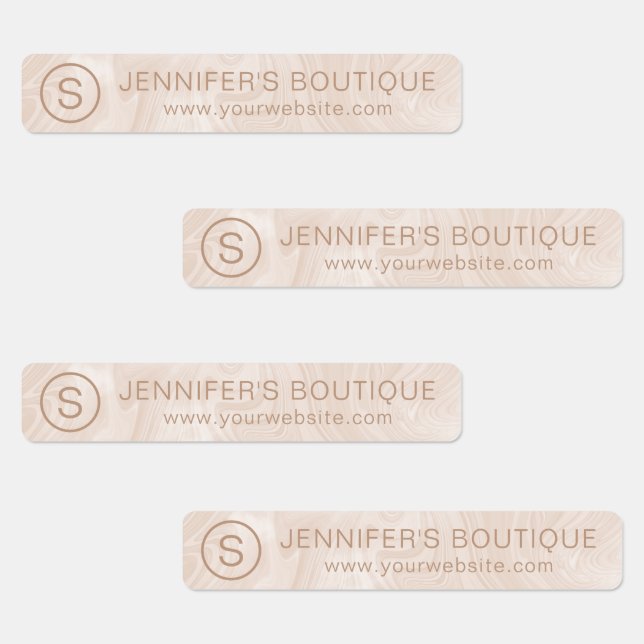 Personalized Marble Clothing Size Labels (Group)