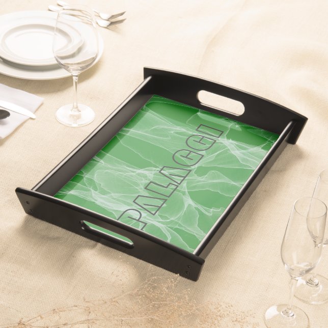 Personalized Marble Design Serving Tray (Front)