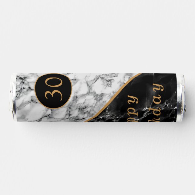 Personalized Marble Design Your Birthday Breath Savers® Mints (Front)