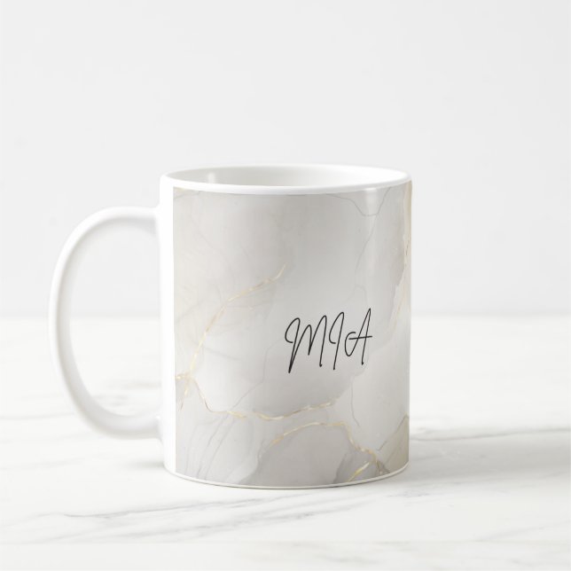 Personalized marble Name Mug (Left)