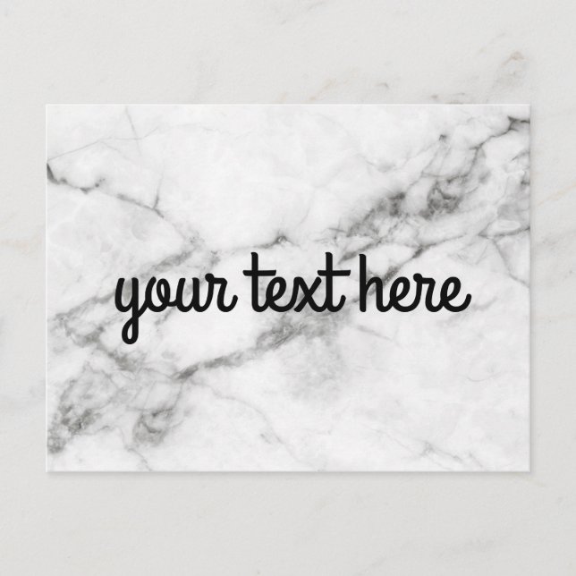 Personalized Marble Postcard (Front)