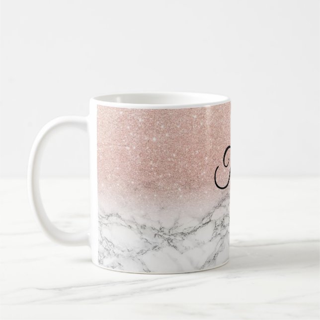 Personalized Marble Sparkle mug (Left)