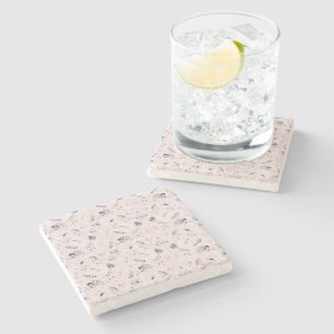 Personalized Marble Stone Coaster Set Unique Déc