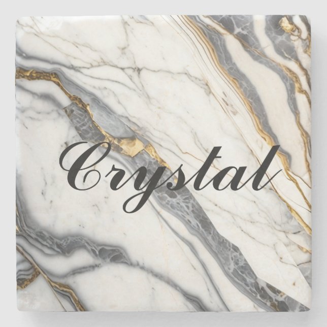 Personalized Marble Stone Coasters  (Front)