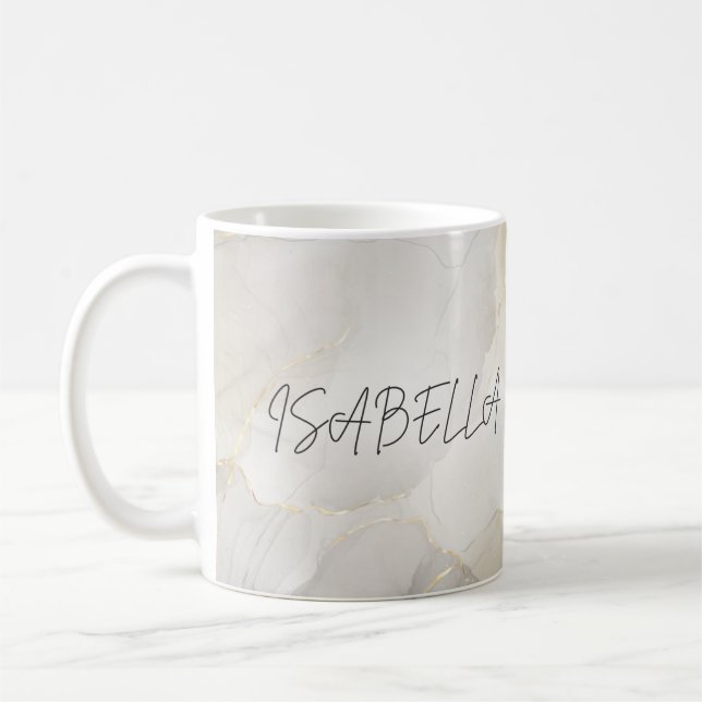 Personalized marbre Name Mug (Left)