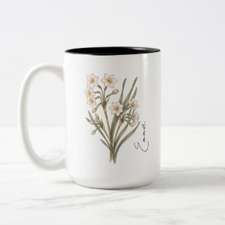 Personalized March Daffodil Birth Flower Mug