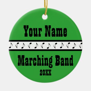 Personalized Marching Band Music Ornament Keepsake by madconductor at Zazzle