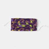 Personalized Mardi Gras Gold Green Purple Mask (Front, Folded)