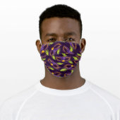 Personalized Mardi Gras Gold Green Purple Mask (Worn)