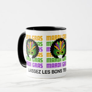 Personalized MARDI GRAS Masquerade Afro Mug