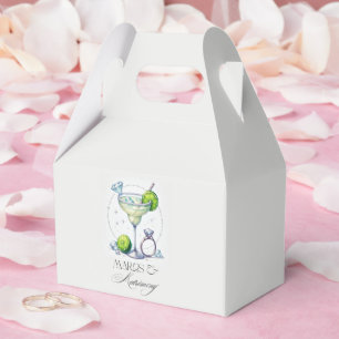 Personalized Margs and Matrimony Bridal Shower Favor Boxes