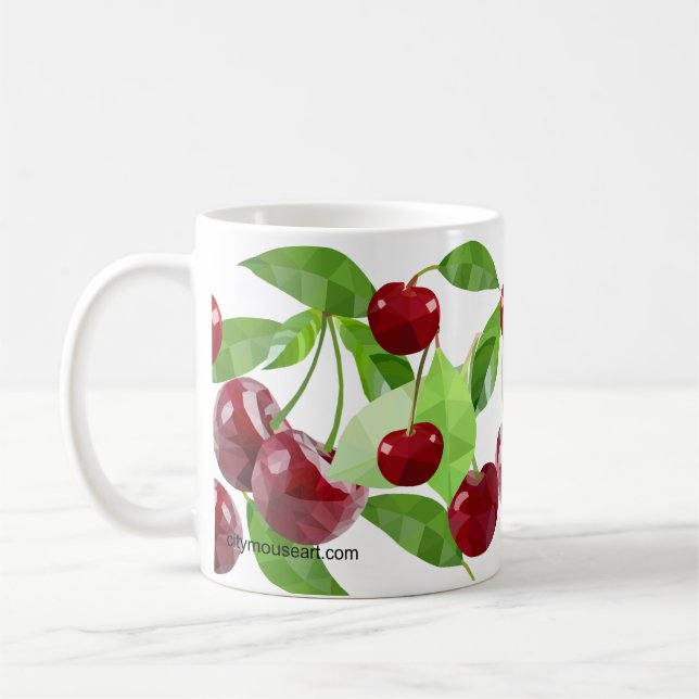 Personalized Marian Cherry Coffee Mug (Left)