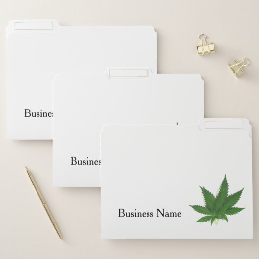Personalized Marijuana Business Folders
