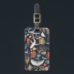 Personalized | Marine Life Luggage Tag<br><div class="desc">Vector marine life pattern that can be personalized with an initial. Design by Shelby Allison.</div>
