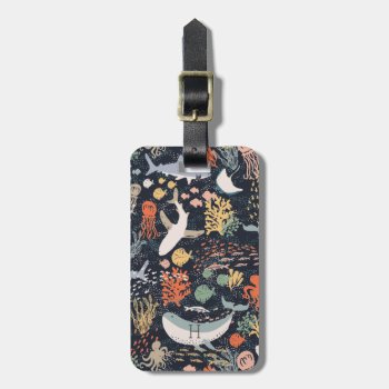 Personalized | Marine Life Luggage Tag by origamiprints at Zazzle
