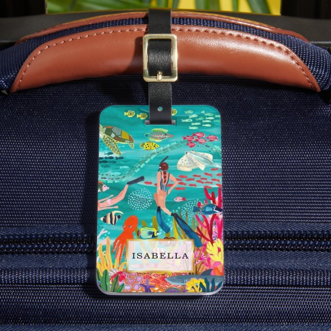 Personalized | Marine Life Luggage Tag (Front Insitu 2)