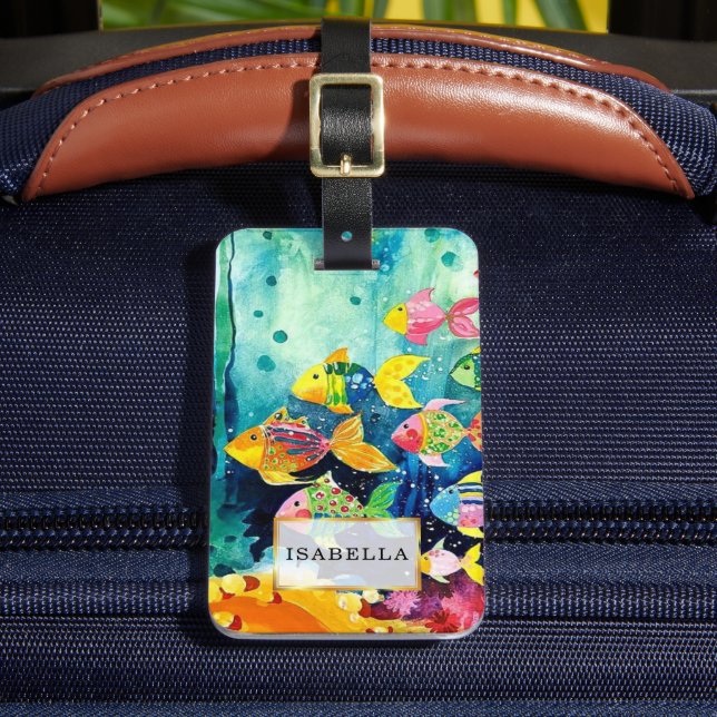 Personalized | Marine Life Luggage Tag (Front Insitu 2)
