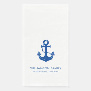 Personalized Maritime Family Cruise Year Set Paper Guest Towels