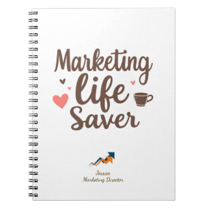 Personalized Marketing Life Saver Notebook