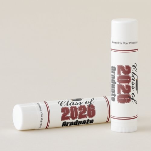 Personalized Maroon Class of 2026 Graduation Party