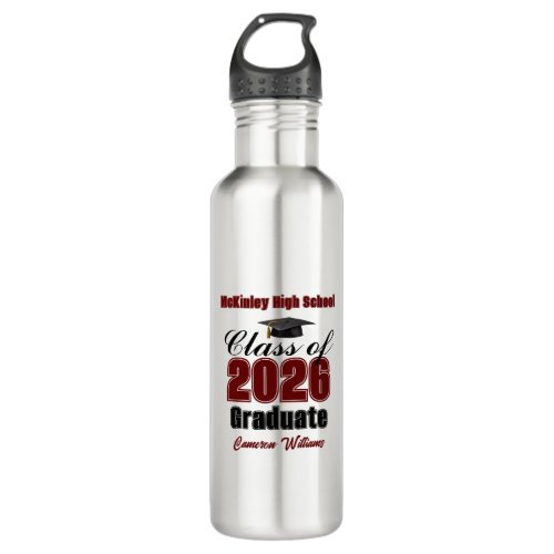 Personalized Maroon Class of 2026 Graduation