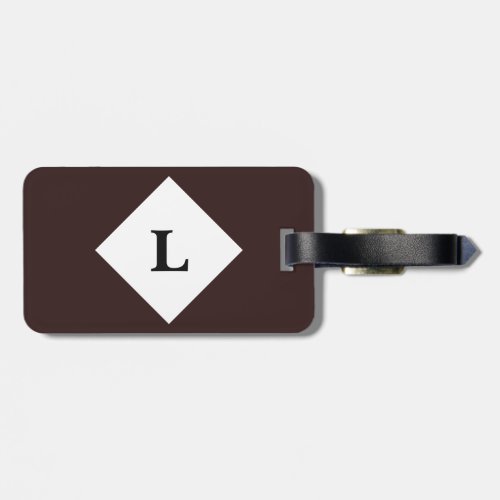 Personalized Maroon Wine Solid Color Luggage Tag