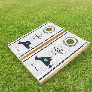Personalized Martha's Vineyard Family Name Cornhole Set
