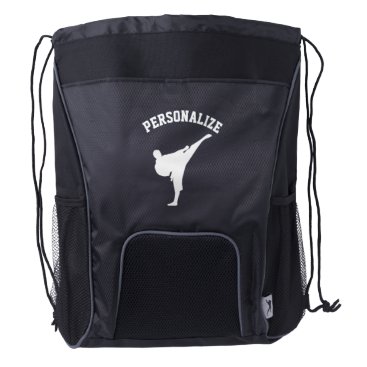 Personalized martial arts drawstring backpack
