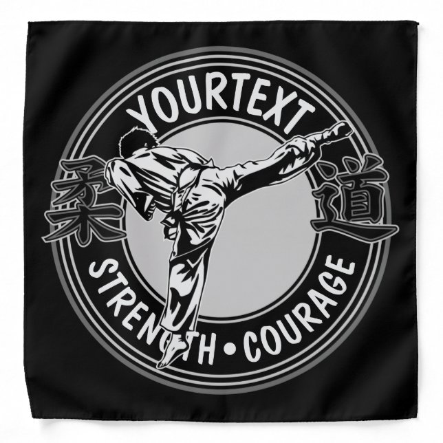 Personalized Martial Arts JUDO Japan Combat Sport  Bandana (Front)