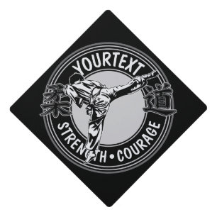 Personalized Martial Arts JUDO Japan Combat Sport Graduation Cap Topper