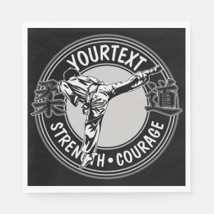 Personalized Martial Arts JUDO Japan Combat Sport Napkins