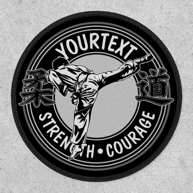 Personalized Martial Arts JUDO Japan Combat Sport  Patch (Front)