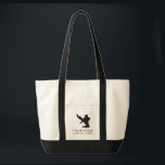 Personalized Martial Arts Karate Custom Name Text Tote Bag<br><div class="desc">This personalized tote bag features a black silhouette of a martial artist with a space for a name and extra line of custom text (add your school's). Nice and roomy, it's great for carrying gear, books, etc. and makes a very thoughtful end of year gift for your martial artist or...</div>