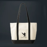 Personalized Martial Arts Karate Custom Name Text Tote Bag<br><div class="desc">This personalized tote bag features a black silhouette of a martial artist with a space for a name and extra line of custom text (add your school's). Nice and roomy, it's great for carrying gear, books, etc. and makes a very thoughtful end of year gift for your martial artist or...</div>
